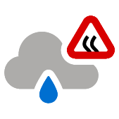 Coperto con pioggia congelantesi